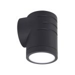 Ansell LED Wandlamp Reef Zwart 5W 425lm 90D - 830-840-860 CCT | IP65 - Omhoog or Omlaag - Buitenverlichting