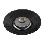 Noxion Inbouw Spot Logic MR16 Kantelbaar Glanzend Zwart | 92mm - Zaagmaat 80mm - IP20 - Incl. GU10 Fitting