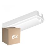 Voordeelpak 6x Ledvance LED Bulkhead Compact Wit 9W 840lm - 830 Warm Wit | 356x115mm - IP65 - Bewegings- En Lichtsensor