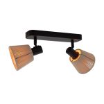 Eglo Plafondlamp Seagard Staal Zwart | IP20 - Geschikt voor 2x E14 