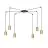 Emibig Hanglamp Traker Staal Zwart | Geschikt voor 6x GU10 - Max 10W