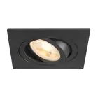 SLV New Tria 75 Spot Aluminium Zwart Vierkant | Zaagmaat 75mm - Geschikt voor 1x GU10 