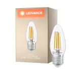 Ledvance Classic LED E27 Kaars Filament Helder 3.4W 470lm - 827 Zeer Warm Wit | Dimbaar - Vervangt 40W
