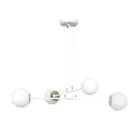 Emibig Hanglamp Ognis Staal Wit | Geschikt voor 4x E27 - Max 10W