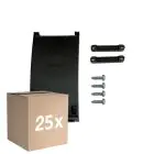 Voordeelpak 25x Trekontlasting Junctionbox met Terminal block - Zwart - 3 pole (Voor Noxion)
