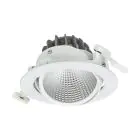 Philips LED Spot Greenspace Accent Cardanic Aluminium Wit 24W 2700lm 36D - 930 Warm Wit | 163mm - IP20 - Beste Kleurweergave - Interact Dimbaar