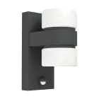 Eglo Wandlamp Atollari Aluminium Antraciet Up & Down 4W 360lm - 830 Warm Wit | IP44
