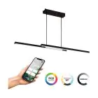 Eglo Hanglamp Fraioli-Z Aluminium Zwart 17W 2400lm - 827-865 Afstembaar Wit + RGB | IP20 - Zigbee Dimbaar